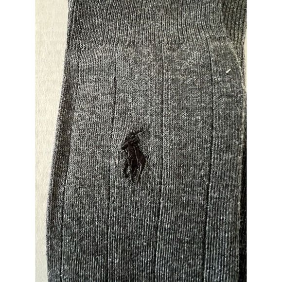 POLO RALPH LAUREN 3 PAIR PACK GREYS MEN SZ L Fits 6-12.5 SOCKS NEW IN PACKAGE - Picture 6 of 7